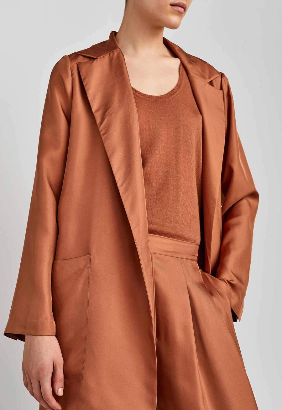 Jac + Jack Lyons Silk Blazer